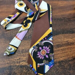 Colorful 70's Look Brothers Handmade Tie